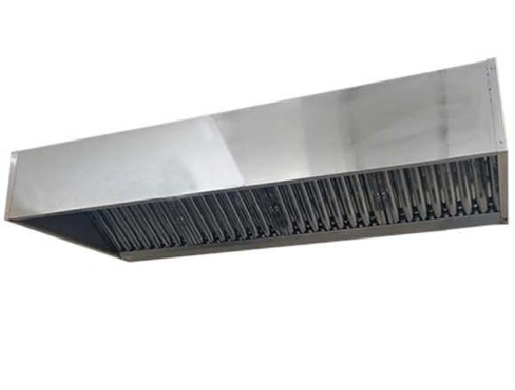 Campana Profesional Ac. Inox. Range QB 1025. 1x2.5 metros x 35 cm 1.28 mm esp.