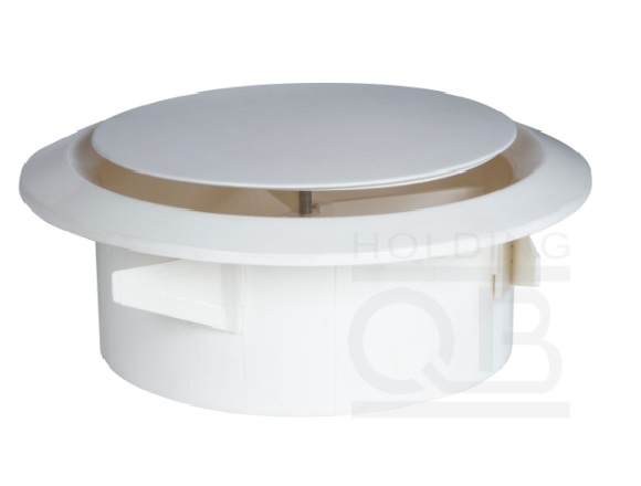 Boquilla de extraccion de aire QB color blanco de 6 pulgadas de diametro