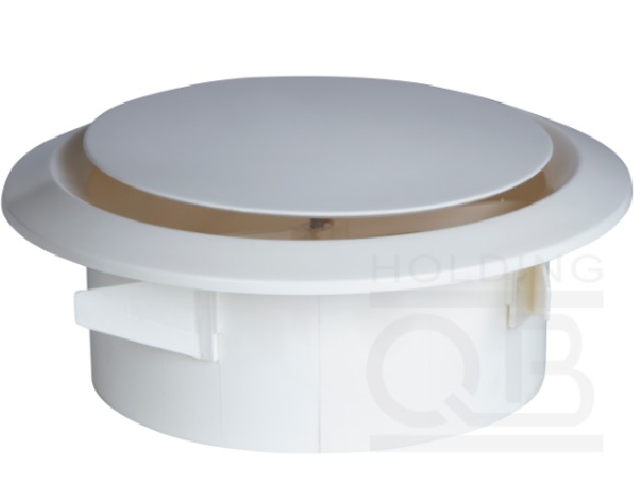 Boquilla de extraccion de aire QB color blanco de 8 pulgadas de diametro